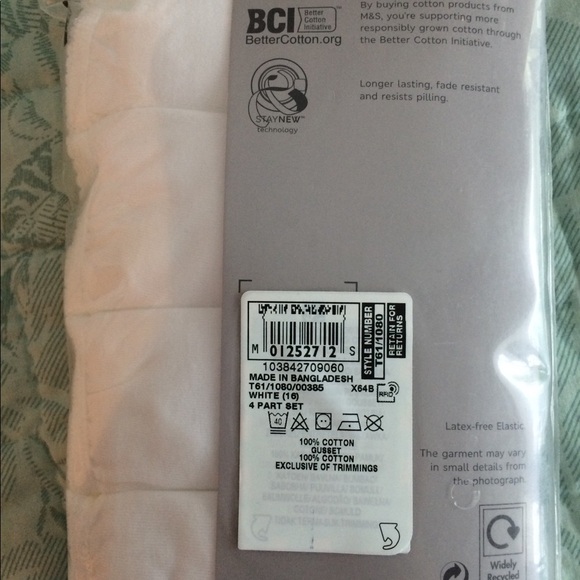 NWT US12/UK16 Marks & Spencer Cotton Full Brief 4-pack - Picture 4 of 4